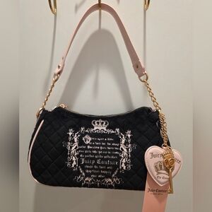 NWT Juicy Couture Juicy Tale Black Shoulder Bag